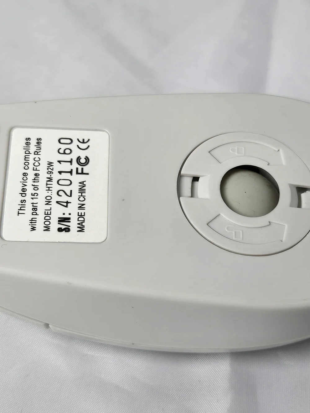 White Wired Optical Computer Mouse - Branded